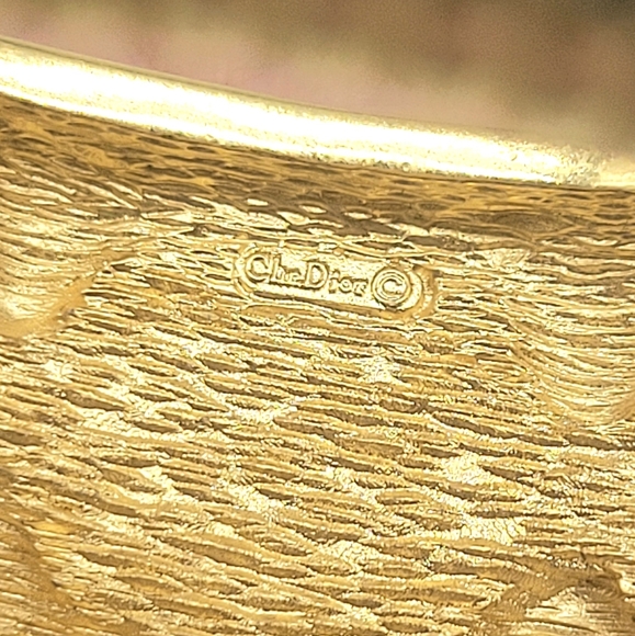 Christian Dior Precious Gemstone Gripoix Glass + Swarovski Crystal Bangle - Picture 13 of 14